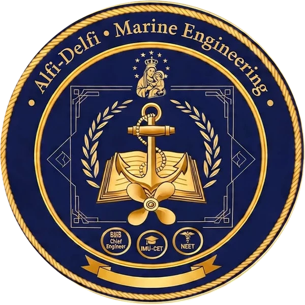 Alfi-Delfi Marine Engineering emblem